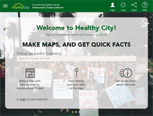 Tablet Screenshot of healthycity.org